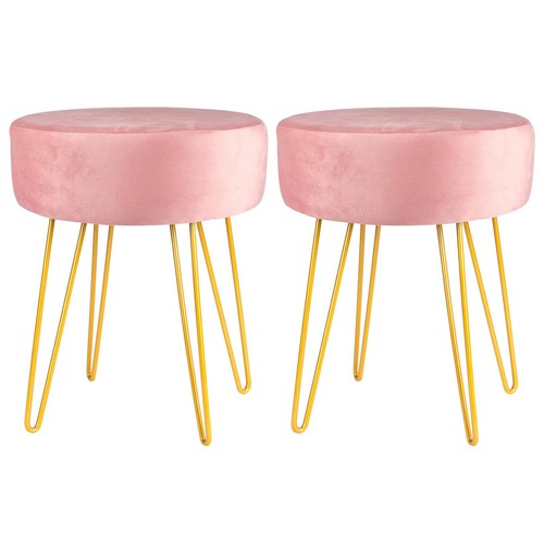 Runder samt hocker - samt,