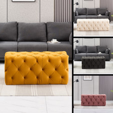 Melia Samt Rechteck Pouffe |