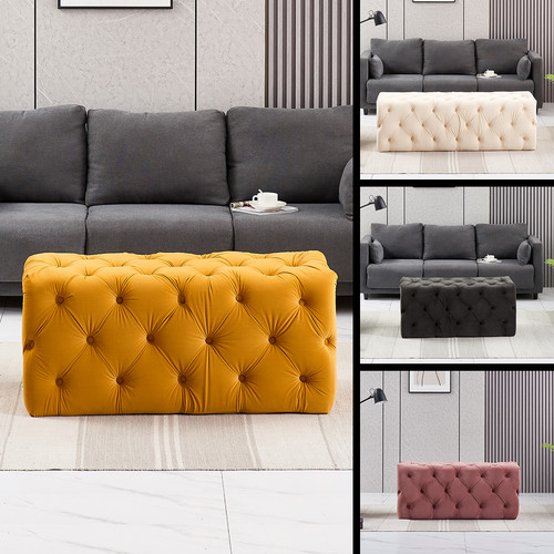 Melia samt rechteck pouffe - pouffe, |
