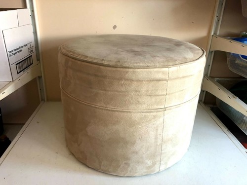 Vintage runder hellbraun/creme