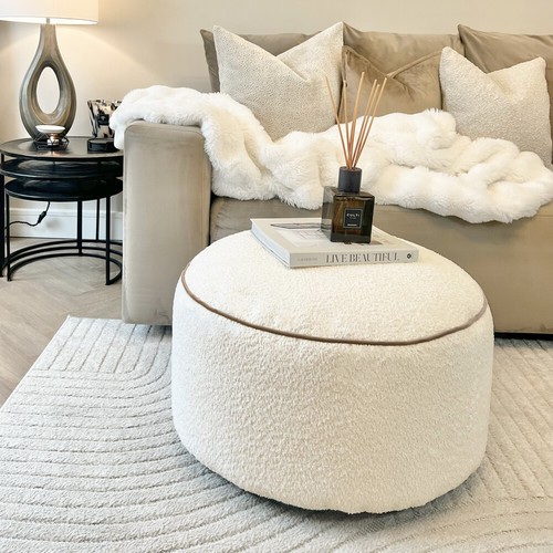 Kuscheliger drum pouf - drum,
