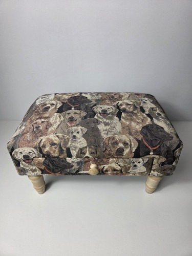 Fußhocker stoff hund druck - hund,