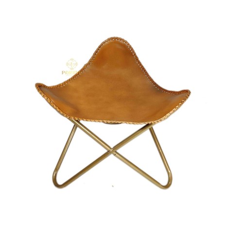 Leder schmetterling fußhocker - leder,