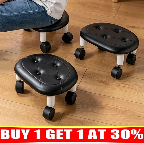 Rollfußhocker gepolstert
